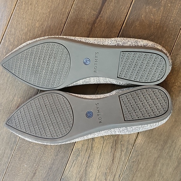 Rothy's The Point Flats, Cloud Gray Birdseye, Women's Size 5 - Picture 8 of 11